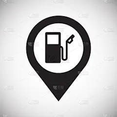 图标,加油站,白色背景,旅途,商务,公路,品牌名称,车站,联系