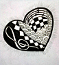 ZENTANGLE: even your heartbeat is music by justayelbee