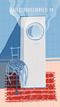 #吾空空的插画# 天气那么热，让空调君包围我吧！ ​​​​