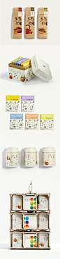 Delicate use of graphics over the various containers. #packagedesign #designinspiration