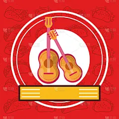 吉他,乐器,华丽的,贺卡,吉普赛人,流行音乐会,墨西哥,传统节日,设备用品