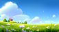 qmkbcwsqvxu_Create_a_cartoon_rendering_poster_with_green_grass__0790b7bb-523d-4572-a4a0-41d82c99e878