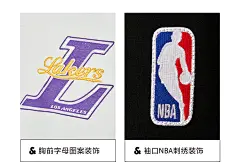 杰克琼斯冬季NBA联名湖人队潮流圆领插肩袖宽松圆领套头卫衣男款-tmall.com天猫