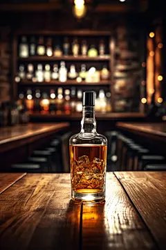 威士忌洋酒瓶酒图片摄影图