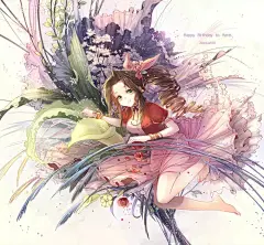 动漫人物壁纸 ·艾瑞丝·盖恩斯巴勒（最终幻想系列） : 回复关键词“0829”可以获得本期高清封面