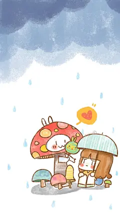 「卡通手机壁纸。少女原宿。插画设计。高清动漫。日系韩系。背景锁屏。搞怪欧美。平铺素材。」❤️