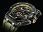 Audemars Piguet Keeps The Party Going: Meet The Green And Black Ceramic Royal Oak Offshore Self-Winding Flying Tourbillon Chronograph Watch | aBlogtoWatch : The new Royal Oak Offshore Self-Winding Flying Tourbillon Chronograph In Green And Black Ceramic w