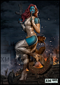 Mystique, Carlos Dattoli : Here is another Art Print I did For XM Studios, based on their awesome Mystique Statue.