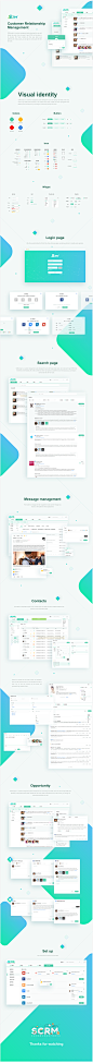 SCRM UI/UX design on Behance