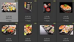JPG 日本料理寿司饭团 网站PS超市海报印刷 高清摄影图片素材-淘宝网