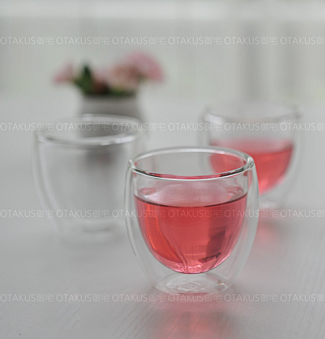 OTAKUS手工耐热双层加厚玻璃杯