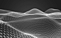 三维抽象线框数字山脉背景 未来科技大数据技术概念 Abstract wireframe background-平面图形-@美工云(meigongyun.com)