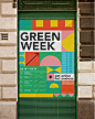 Green Week — Event Branding : 'Green Week 2019' is a week-long series of events with the objective to educate and inform one another about Climate Change and environmental sustainability at Ringling College of Art + Design. The week consists of five event