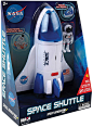 Amazon.com: Daron NASA Space Adventure Series: Space Shuttle with Lights & Sounds & Figure, Approx 9" X 7": Toys & Games