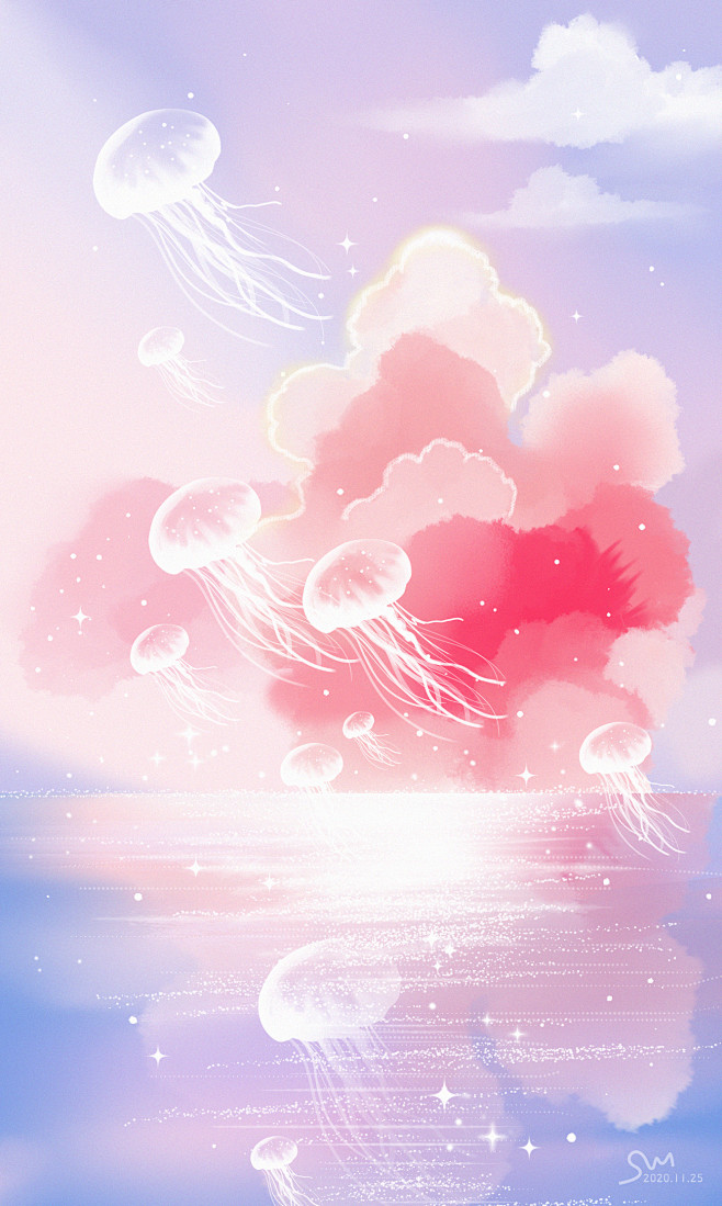 云彩与水母