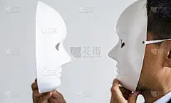 面具,男人,正面视角,衣服,锅嫌壶黑,不诚实,两面派,虚荣,戏剧表演,面无表情