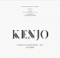 KENJO FONTS | PT. I : 2 Font Families | 6 FontsKenjo I & II is a Display font collection, with Japanese/Art Deco influence. Completely uppercase (currently), it houses the standard more versatile Serif (Kenjo I), along with a more fashioned-based, sty