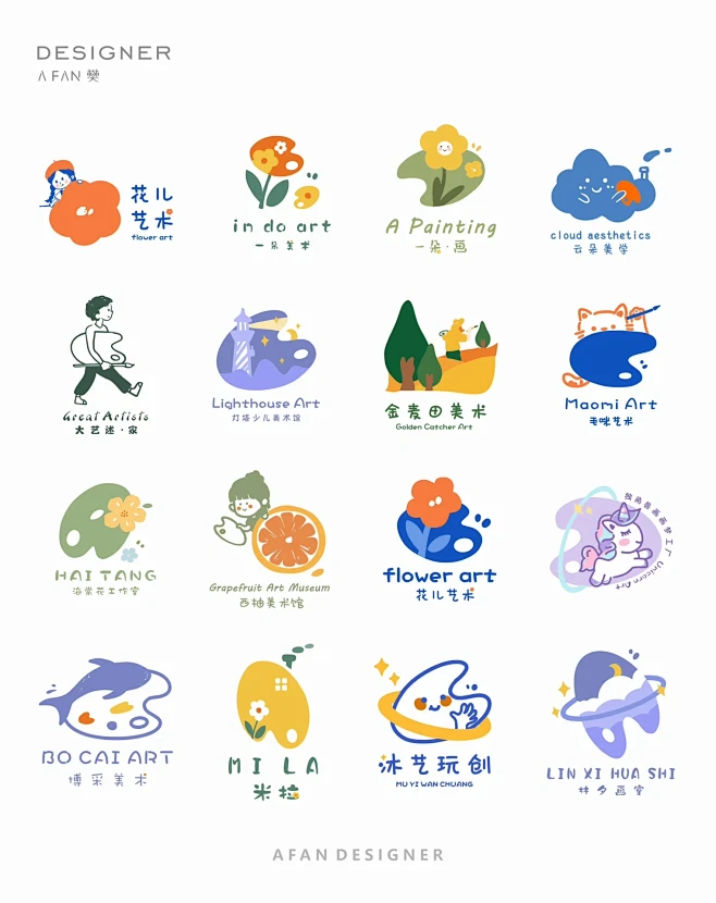 关于我们设计的可可爱爱的画室️原创logo-花瓣网