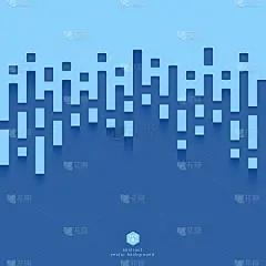 摘要向量背景合并2种颜色与蓝色色调。线条和元素的末端是正方形。