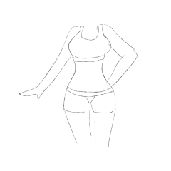 减肥瘦身美容整形塑形美女模特