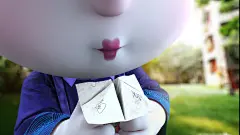 萌萌的小僵尸~粑粑说，如果我迷路了，就可以用这个东南西北找到家呢~#僵尸#小僵尸#可爱#宠物#中国风#暗黑#僵小鱼#创意#壁纸#卖萌#萌萌的小僵尸#