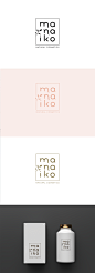 Manaiko - natural cosmetics logo concept : Manaiko - natural cosmetics logo concept