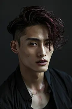 美发沙龙男生时尚烫发造型