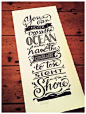 TYPOGRAPHIC POSTERS - Hand-drawn and original typographical posters of your favourite quote - Made To Order