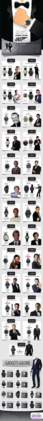 The Many Watches of James Bond - Spectre Infographic http://amzn.to/2sqsgS2