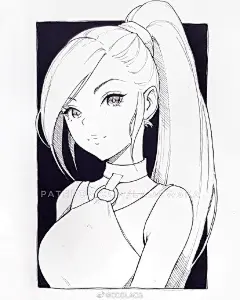 COOLACG精选图库超话#动漫美图# #插画#
分享：画师『ladowska』的手绘黑白插画线稿作品 ​​​​