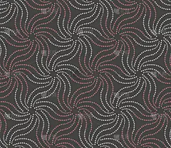 红白相间的星形花纹装饰