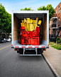 Happy Moving Day: Creative Photos by Simon Duhamel | Inspiration Grid : Canadian artist and photographer Simon Duhamel was commissioned by local agency Cossette to produce this cool series of images for a McDonald&#;8217s campaign.