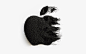 Check out these custom logos Apple made for its October 30th event : The Apple logo has never looked this good.