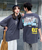 neos（ネオス）の「【neos -addictive design-】ビッグシルエット バックプリント ロゴ フォト 花柄 クルーネック Tシャツ（Tシャツ/カットソー）」｜グレー系その他 