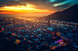 General 1920x1269 cityscapes rivers castles mountains sunlight sky lanterns Germany sunset Heidelberg