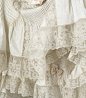 Wedding Ensemble (Detail)
H & W Company  
1903  
Large ensembles of bridal attire rarely survive intact, a fact that makes this group of eighteen pieces unusual and special. This set shows what a bride of 1903 considered to be essential garments for h
