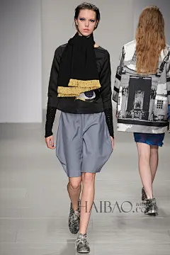 艺术趣味的波西米亚复古风情！奥斯曼 (Osman) 2014秋冬女装秀，海报时尚网回顾2014秋冬伦敦时装周_第6页_Osman