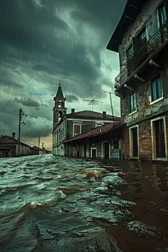 自然灾害城市防洪图片