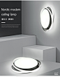 北欧简约现代led吸顶灯 圆形卧室灯客厅房间灯 创意个性吸顶灯-tmall.com天猫