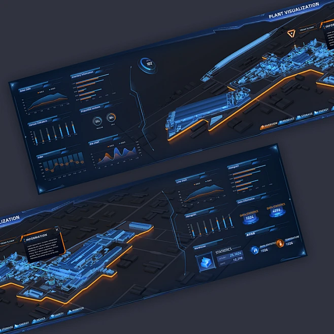 Large screen visualization by kylinkong on Dribbble-花瓣网