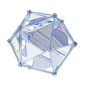 3D玻璃几何炫彩宝石元素C4D装饰PNG免扣素材