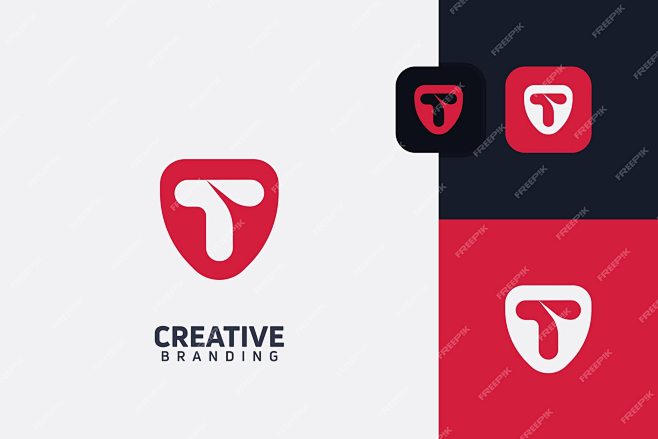 T Letter Trademark B...