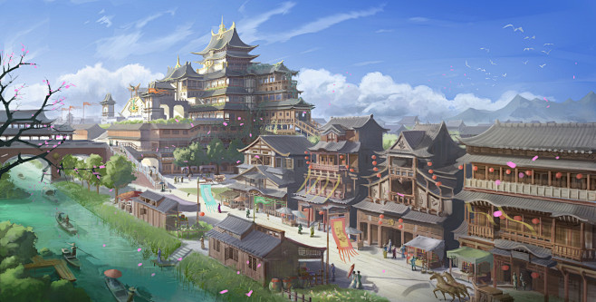 Ancient Chinese city...