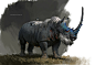 Rhinoceros in Caves, yang qi917 : Strange creatures and their nests in the new project