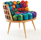 Recycled Silk Chair, Ottoman & Stool / Meb Rure - 谷德设计网