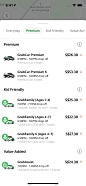 Screen with Pricing, Item List