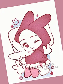 素材‖穿睡衣Q版可爱小人⚈₃⚈ - 小红书