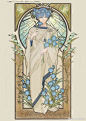 葬送的芙莉莲_穆夏画风同人图