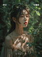 探寻 AI 摄影之妙！10 张数字森林的仙境少女冒险