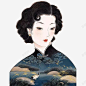 民国美女高清素材 妩媚的女人 旗袍 民国旗袍 民国旗袍美女 穿旗袍的女人 穿民国旗袍的女人 美女绘画 元素 免抠png 设计图片 免费下载 页面网页 平面电商 创意素材